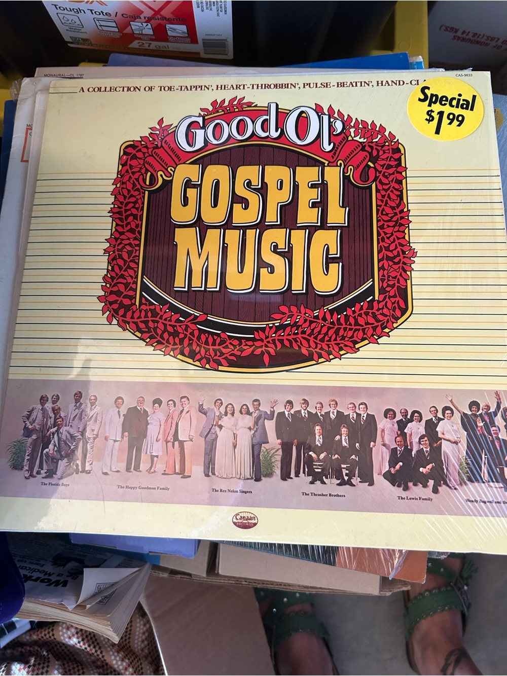 "Good Ol' Gospel Music" vinyl record album released by Canaan Records in 1977.